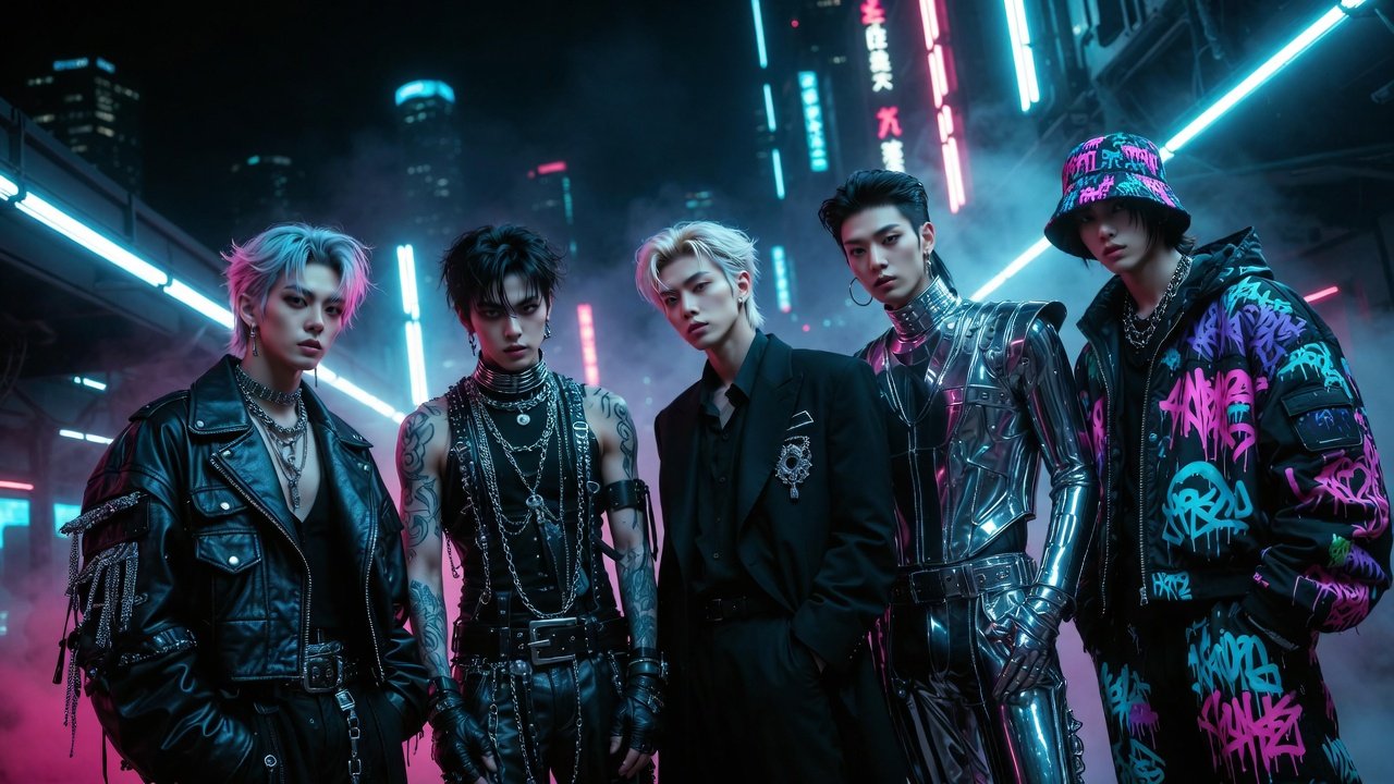 Korean K-Pop Band