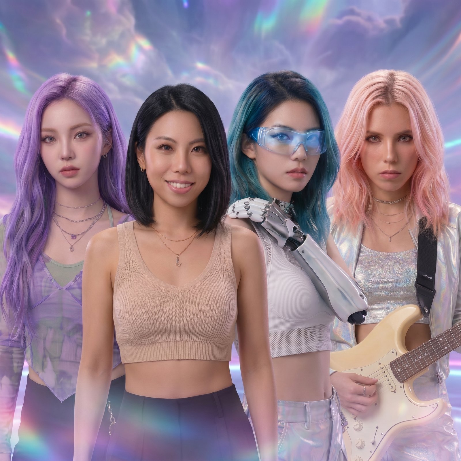 Dream the Dream MV cover team members Maya, Nocturne, Nixie, Nova